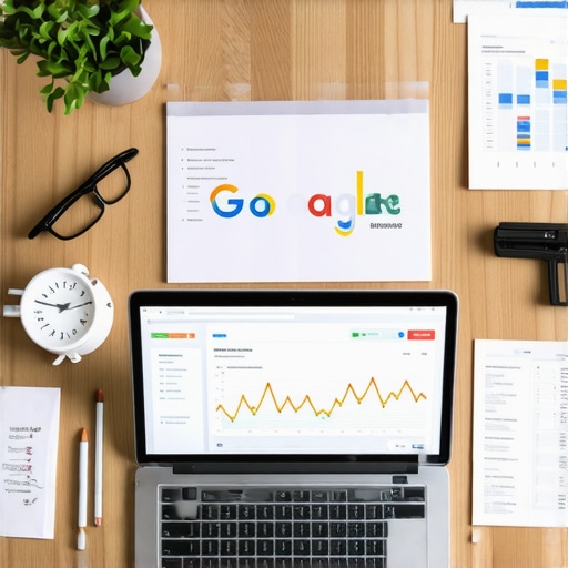 Workspace showing Google Maps analytics and SEO notes.