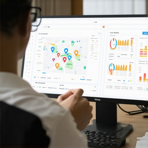 SEO expert reviewing Google Maps analytics and schema markup implementation