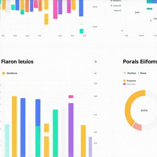Analytics dashboard with local SEO data and trends