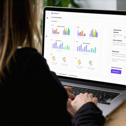 Person managing local SEO tools on a laptop for ongoing optimization.