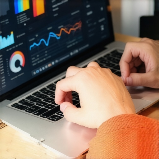 Person analyzing local SEO data on a laptop with various SEO tools.