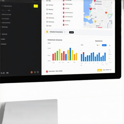 Screenshot of local SEO analytics dashboard showing Google Maps rankings and analytics