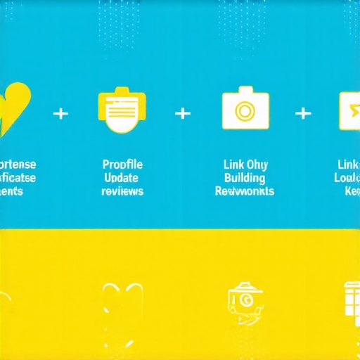 An infographic showing key steps for optimizing local SEO and Google Maps rankings in 2025.