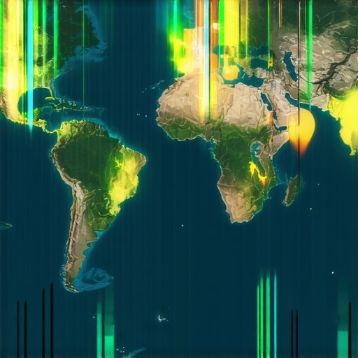 A map showing business location markers with synchronized data points