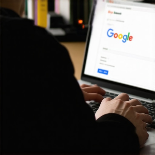 Person editing Google My Business profile on a laptop for better local rankings.