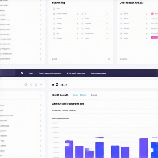 A person analyzing local SEO data on a computer screen with various analytics dashboards.
