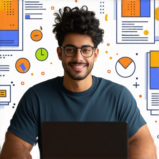 Person writing a blog and collecting reviews for local SEO success