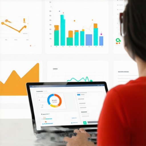 Person reviewing local SEO performance metrics on a computer