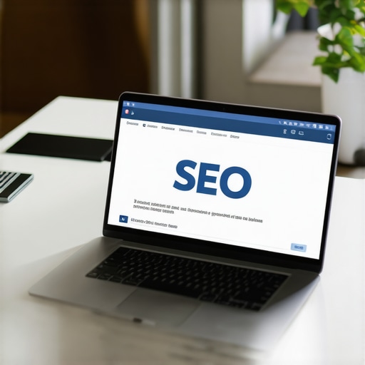 Business professional working on local SEO signals