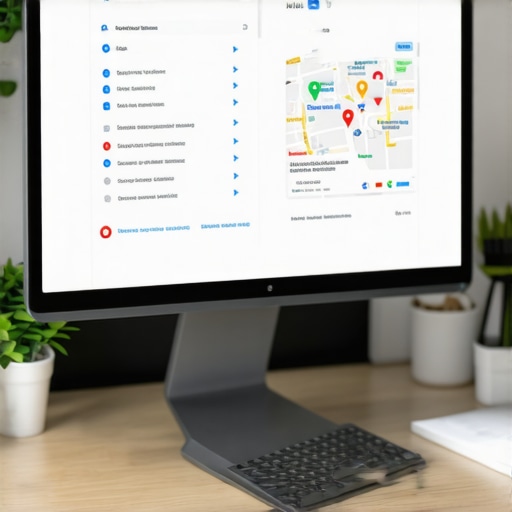 Person working on Google Maps optimization for local SEO success.