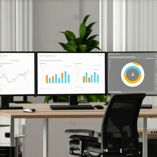 Tools for Sustained Local SEO Success A professional monitoring local SEO tools on multiple screens, emphasizing ongoing maintenance.