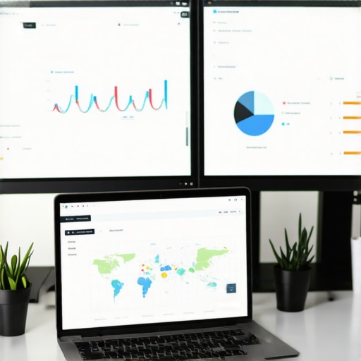 Local SEO Dashboard Screenshot of a local search analytics dashboard showing rankings and traffic data