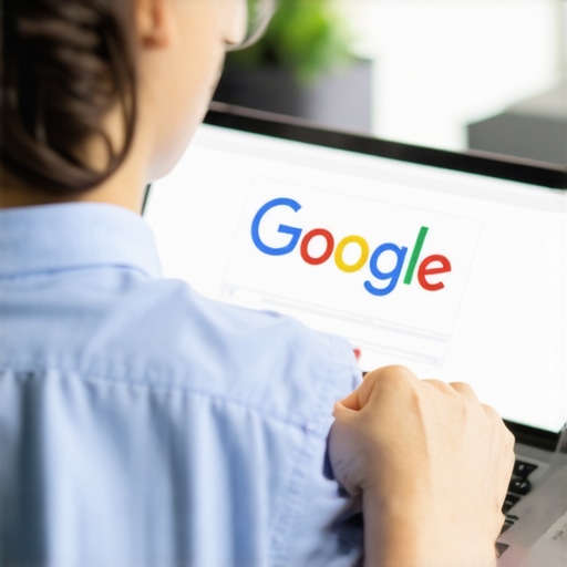 Person editing local business profile on a laptop, showing SEO dashboard.