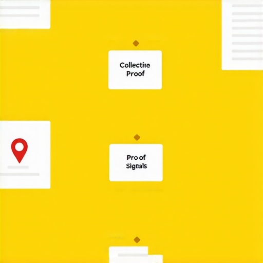 Flowchart illustrating steps to gather and showcase proof of transaction for local SEO.