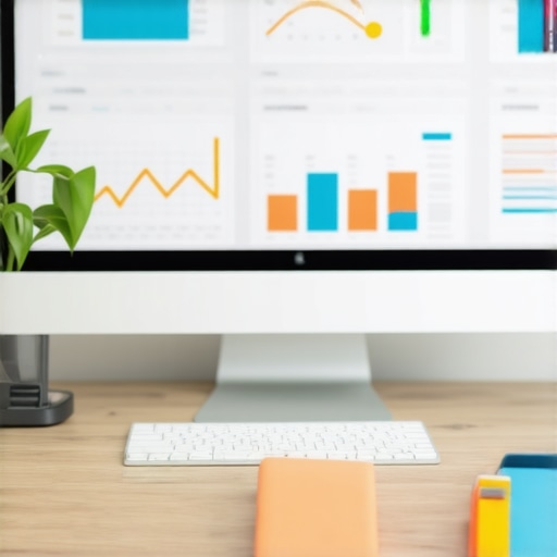 A workspace with SEO analytics dashboards indicating local search rankings