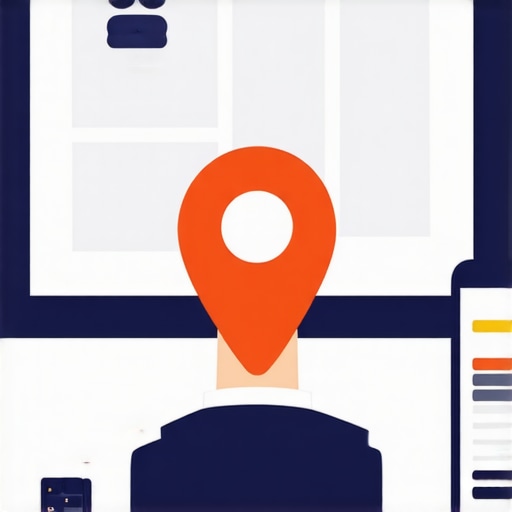 Person checking and updating Google Maps location pin with GPS and computer